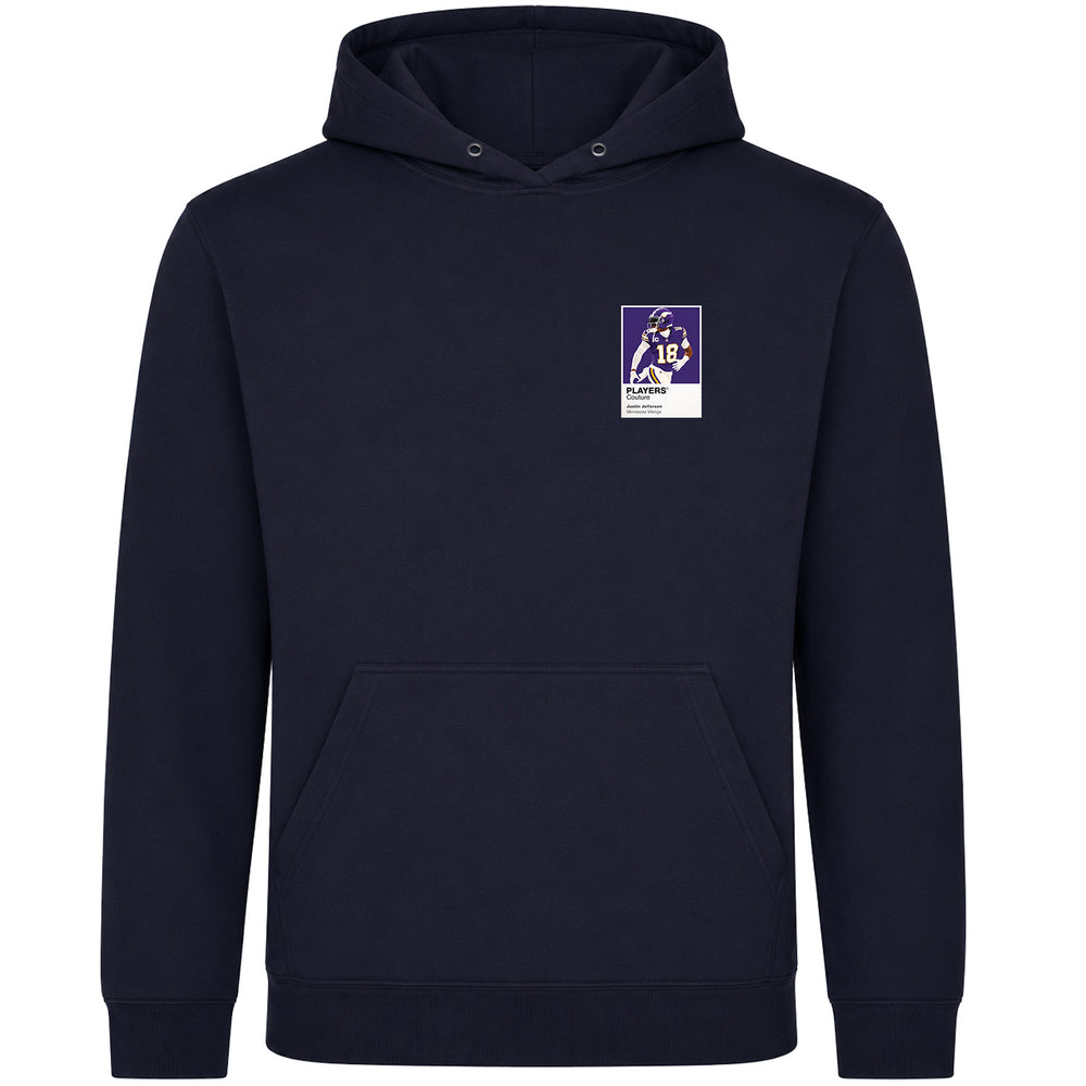 Justin Jefferson Vikings American Football Icon Frame Men's Hoodie