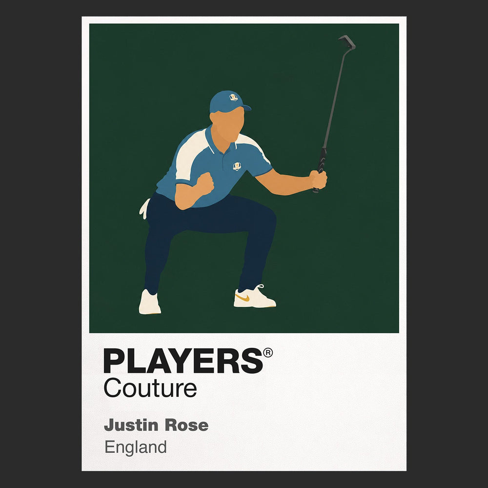 Justin Rose Golf Icon Frame Men's Polo Shirt