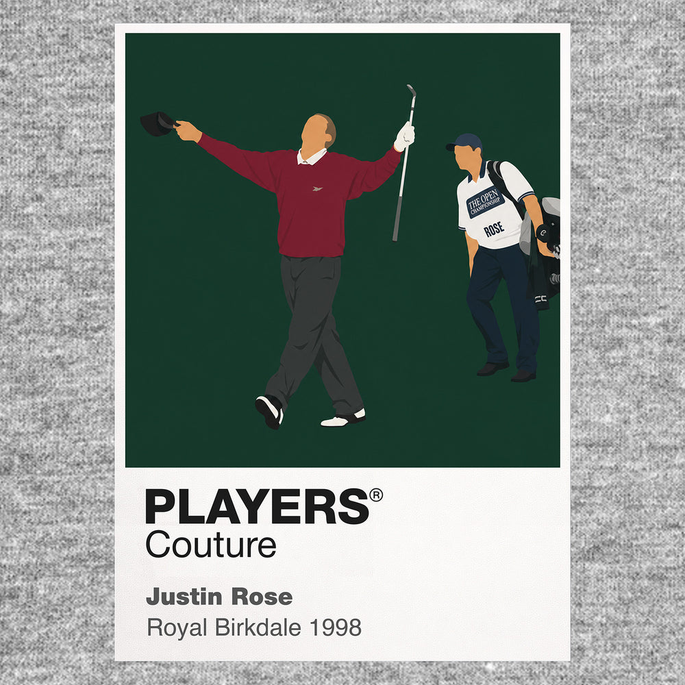 Justin Rose 1998 Golf Icon Frame Men's Hoodie