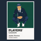 Justin Thomas Golf Icon Frame Men's Polo Shirt