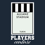 Juventus Monopoly Card hoodie – navy men's hoodie with white Juventus Monopoly Card letters and Players Couture logo on the