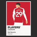 Kai Havertz Arsenal black Icon Frame artwork detail