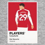 Kai Havertz Arsenal grey Icon Frame artwork detail
