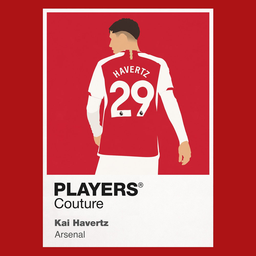 Kai Havertz Arsenal red Icon Frame artwork detail
