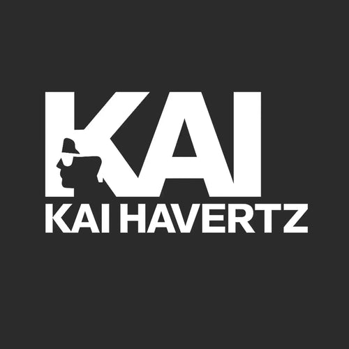 Kai Havertz Logo Men's T-Shirt – black close-up detail shot of the Kai Havertz Players Couture logo design