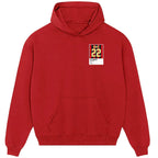 Kaka 22 Football hoodie – red men's hoodie featuring the Kaka 22 Football Players Couture logo