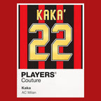 Kaka 22 Football Shirt Frame Men's Hoodie – red close-up detail shot of the Kaka 22 Football Players Couture logo design