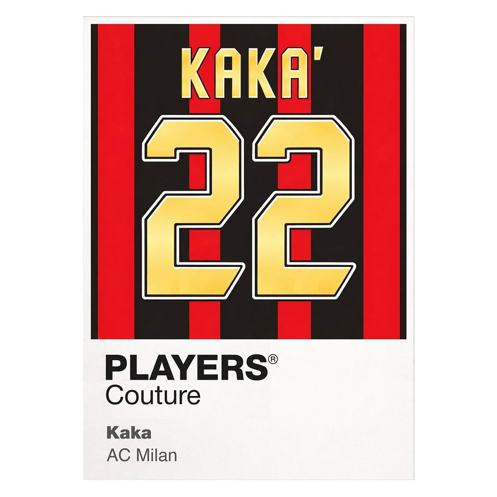 Kaka 22 Football Shirt Frame Men's Hoodie – white close-up detail shot of the Kaka 22 Football Players Couture logo design