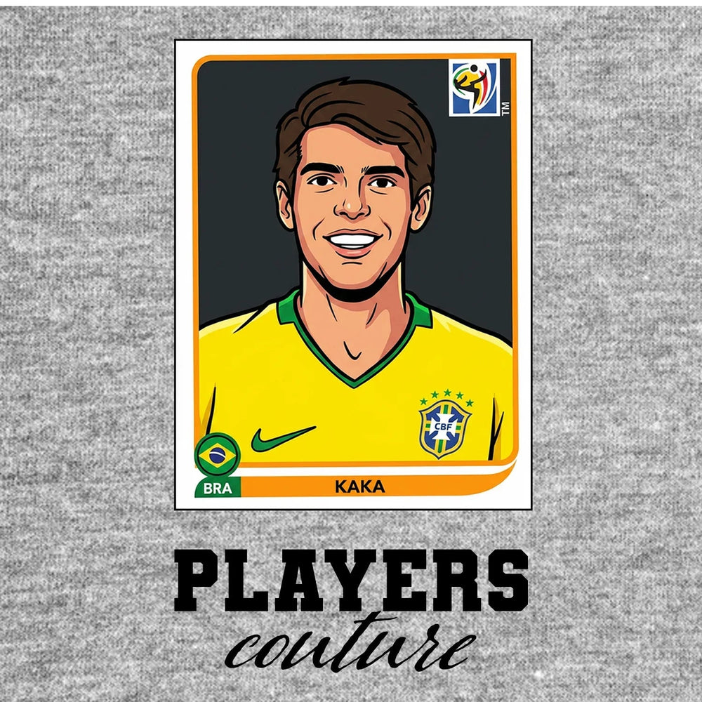 Kaka World Cup Sticker Kids T-Shirt – kaka grey Players Couture design