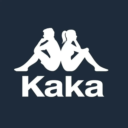 Kaka Logo Men's T-Shirt – navy close-up detail shot of the Kaka Players Couture logo design