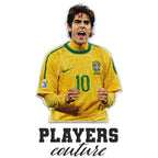 Kaka Badge Men's Hoodie – white close-up detail shot of the Kaka Players Couture logo design