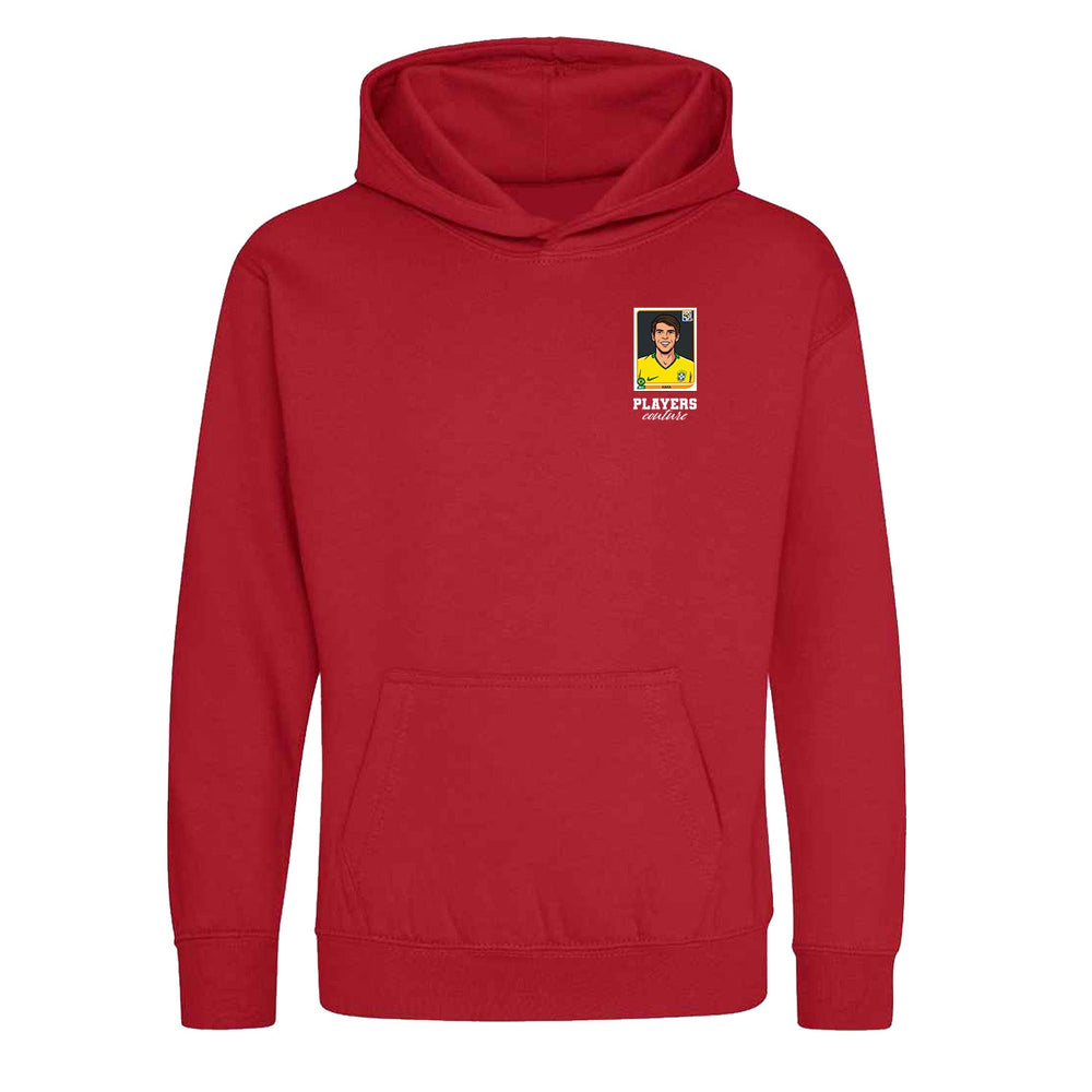 Kaka World Cup Sticker Kids Hoodie – kaka sticker kids red hoodie Players Couture design
