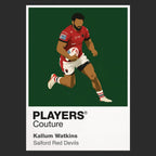 Kallum Watkins Salford Red Devils rugby league T-shirt black