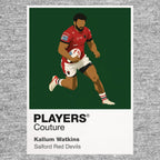 Kallum Watkins Salford Red Devils rugby league hoodie grey
