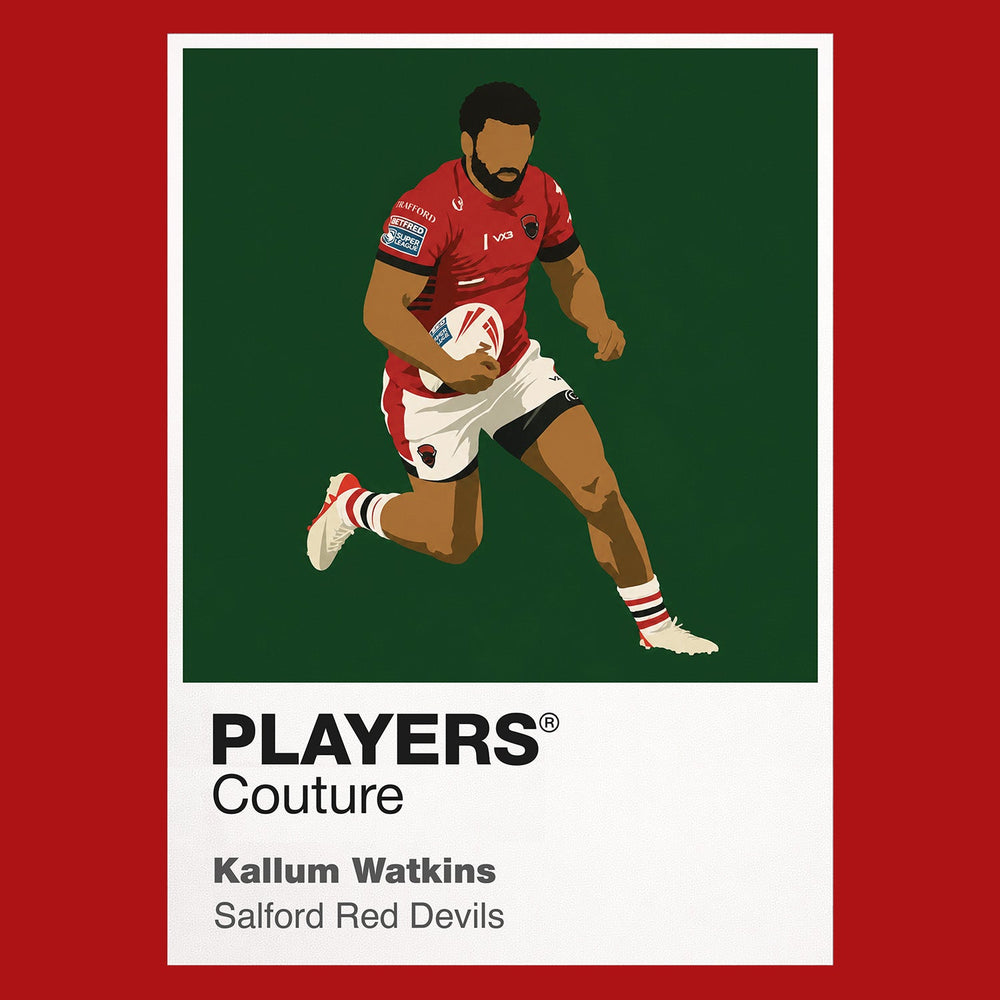 Kallum Watkins Salford Red Devils rugby league T-shirt red