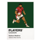 Kallum Watkins Salford Red Devils rugby league hoodie white