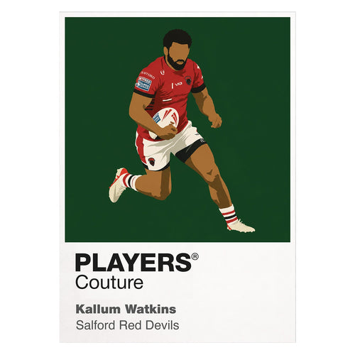 Kallum Watkins Salford Red Devils rugby league T-shirt white
