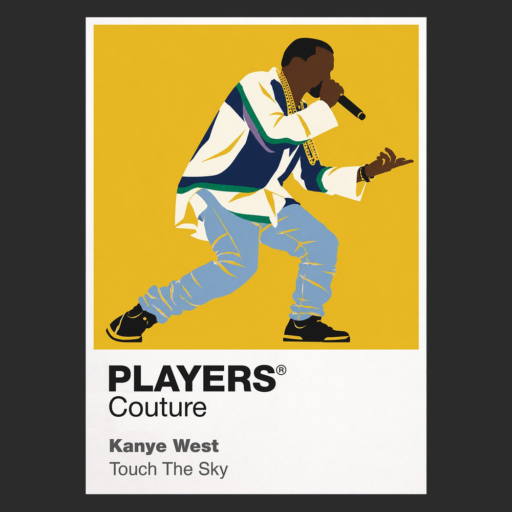 Kanye West Kanye West's shifting album-era fashion and producer-performer identity Icon Frame artwork in black