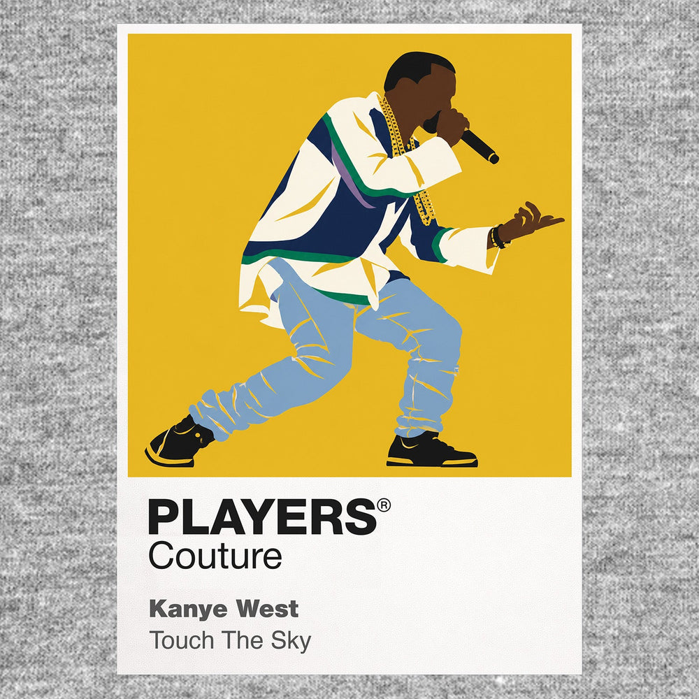Kanye West Kanye West's shifting album-era fashion and producer-performer identity Icon Frame artwork in grey