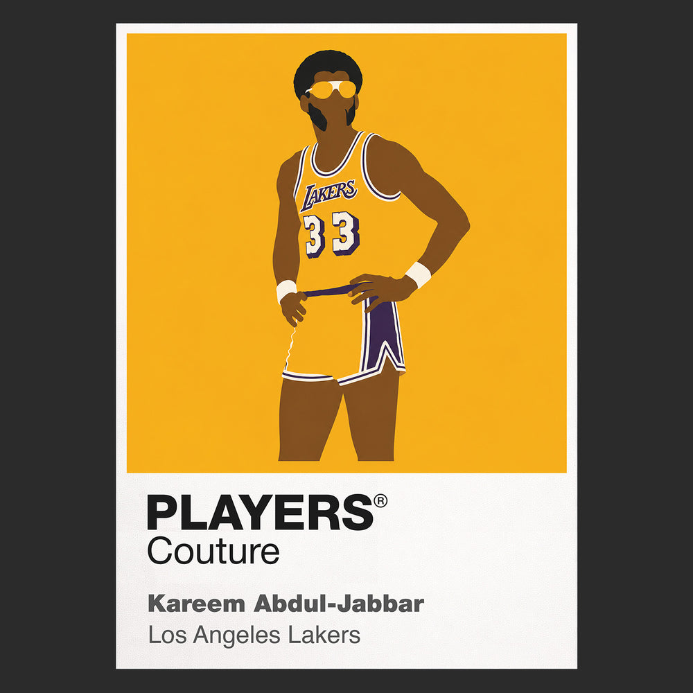 Kareem Abdul-Jabbar Lakers Basketball Icon Frame - Icon Design