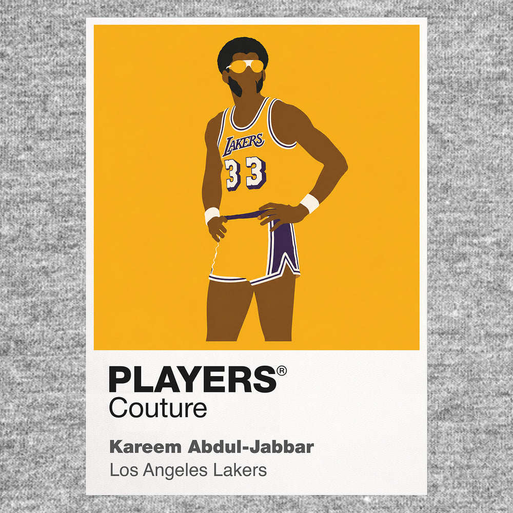 Kareem Abdul-Jabbar Lakers Basketball Icon Frame - Icon Design (View 9)