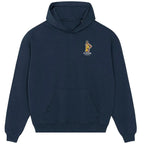 Kareem Abdul Jabbar hoodie – navy men's hoodie featuring the Kareem Abdul Jabbar Players Couture logo