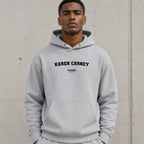 Karen Carney name-print hoodie - grey