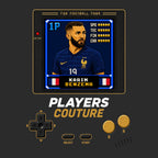 Karim Benzema Icon 8-Bit Men's Hoodie - image 1