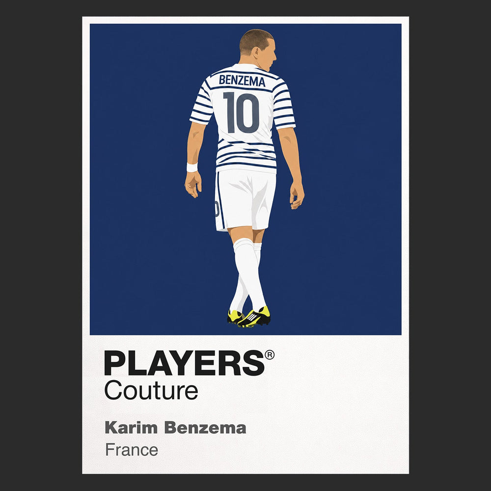 Karim Benzema Icon Frame artwork in black