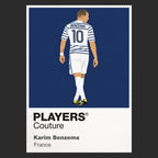 Karim Benzema Icon Frame artwork in black
