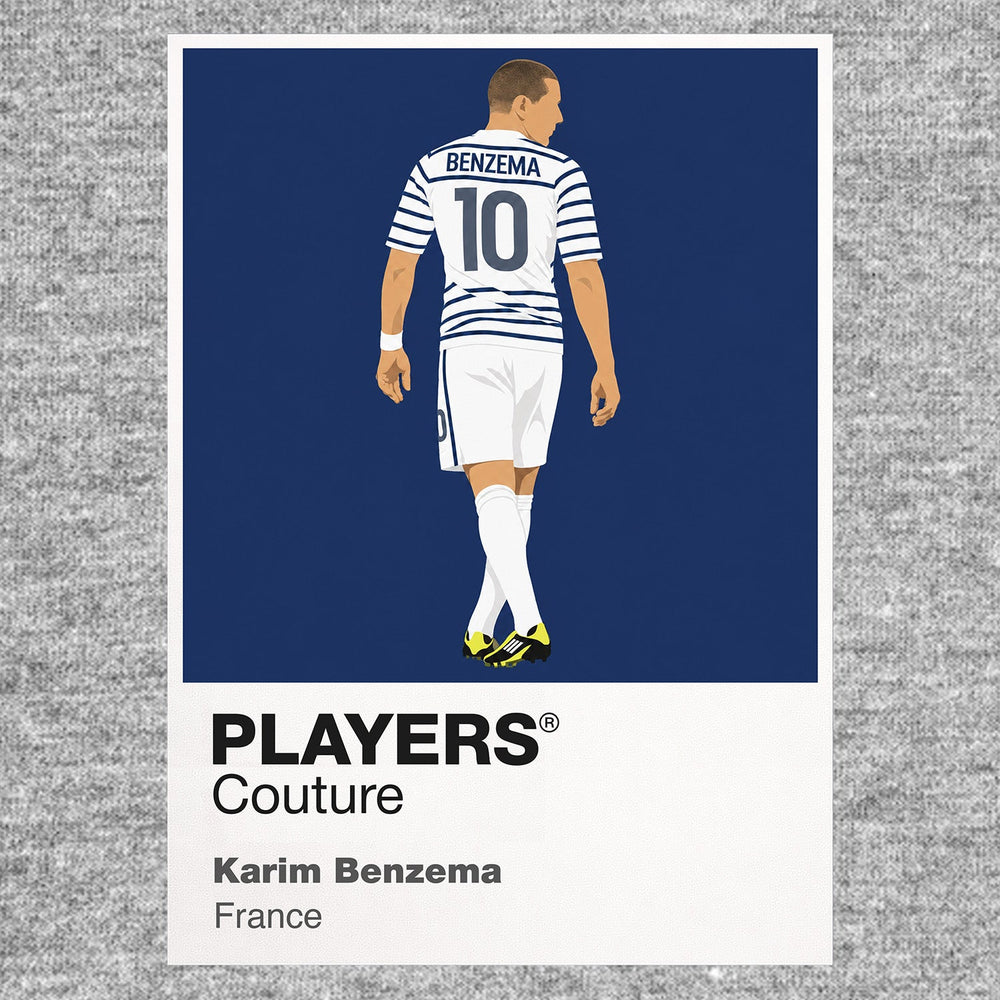 Karim Benzema Icon Frame artwork in grey