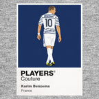Karim Benzema Icon Frame artwork in grey