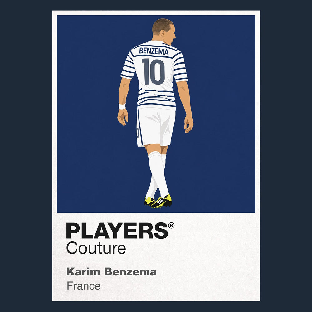 Karim Benzema Icon Frame artwork in navy