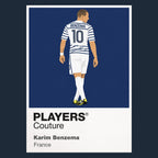 Karim Benzema Icon Frame artwork in navy