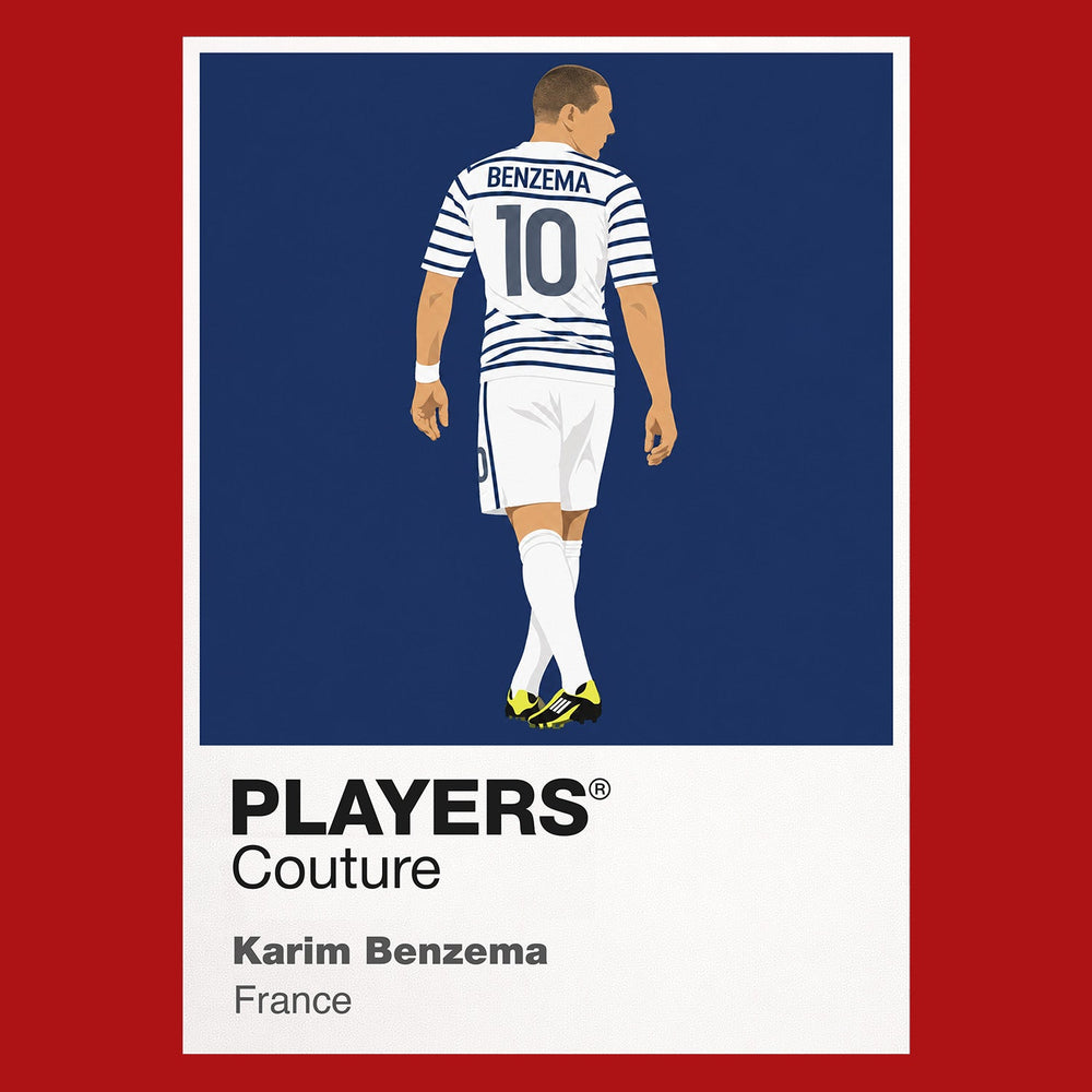 Karim Benzema Icon Frame artwork in red