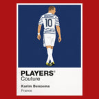 Karim Benzema Icon Frame artwork in red