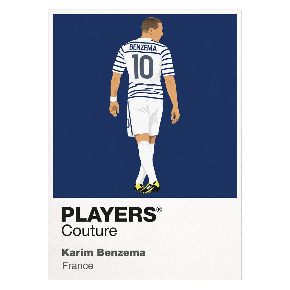 Karim Benzema Icon Frame artwork on white