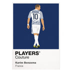 Karim Benzema Icon Frame artwork on white