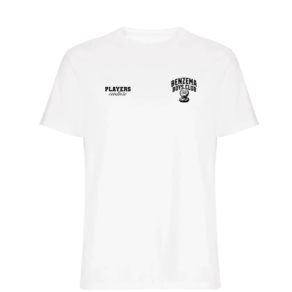 Karim Benzema Logo Players Couture Mens T-Shirt White