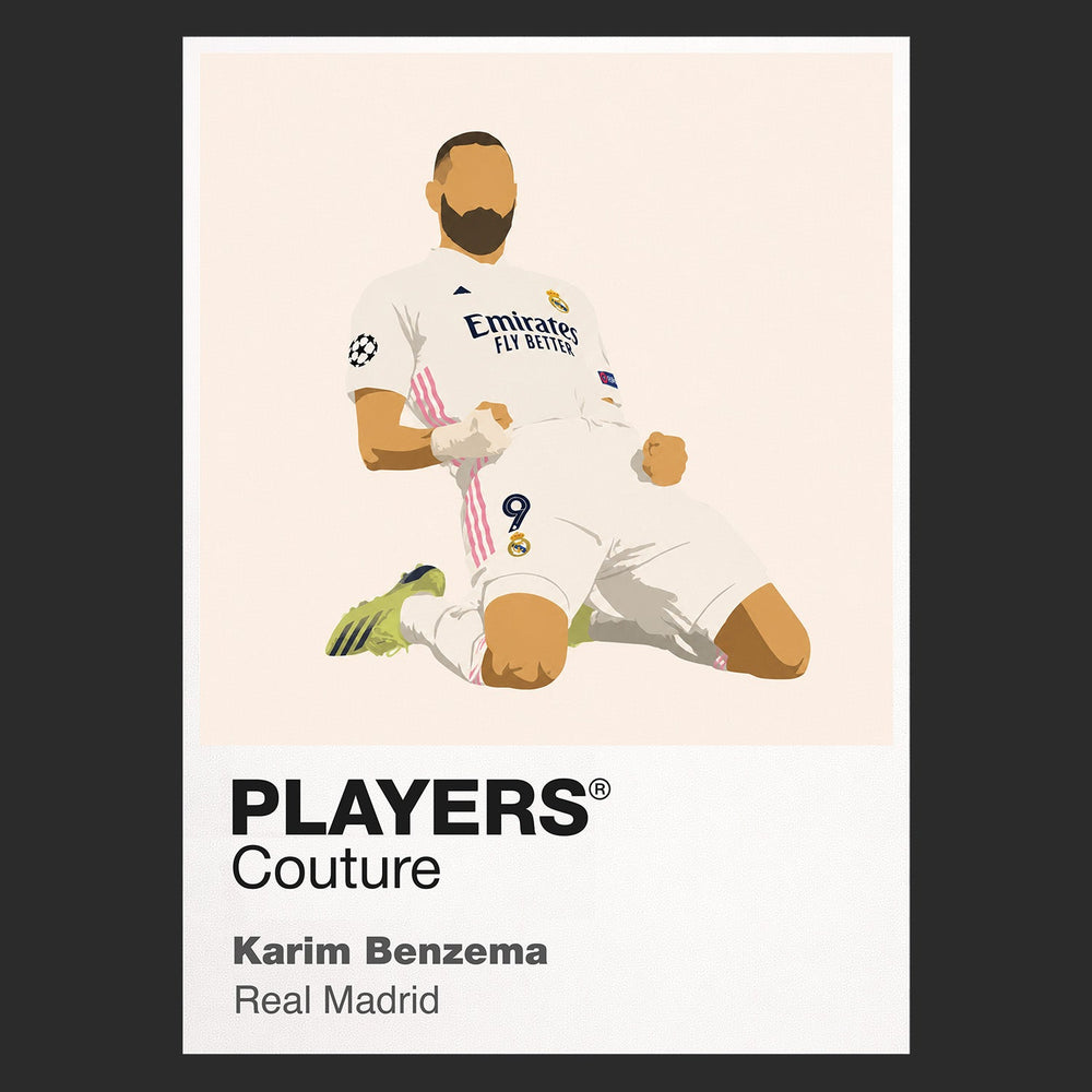 Karim Benzema Real Madrid Icon Frame — art card and garment shots