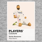 Karim Benzema Real Madrid Icon Frame — art card and garment shots