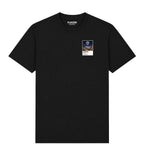 Karim Benzema Real Madrid Icons in Lights Frame Men's T-Shirt in Black