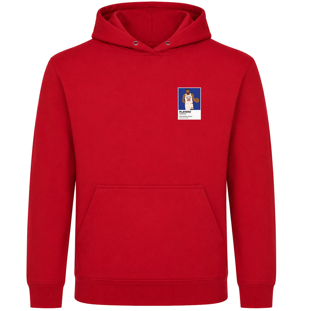 Karl-Anthony Towns Knicks Basketball Icon Frame Men's Hoodie - Red