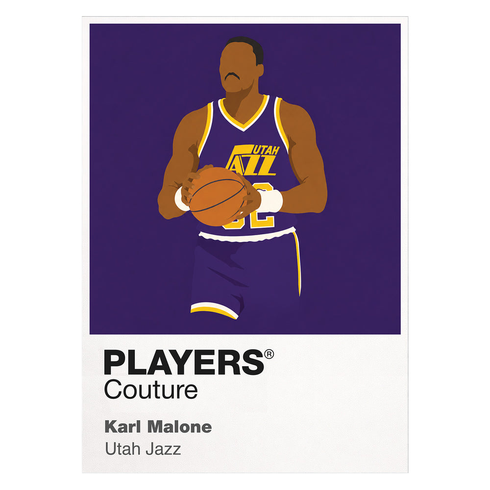Karl Malone Jazz Basketball Icon Frame - Icon Design