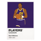 Karl Malone Jazz Basketball Icon Frame - Icon Design