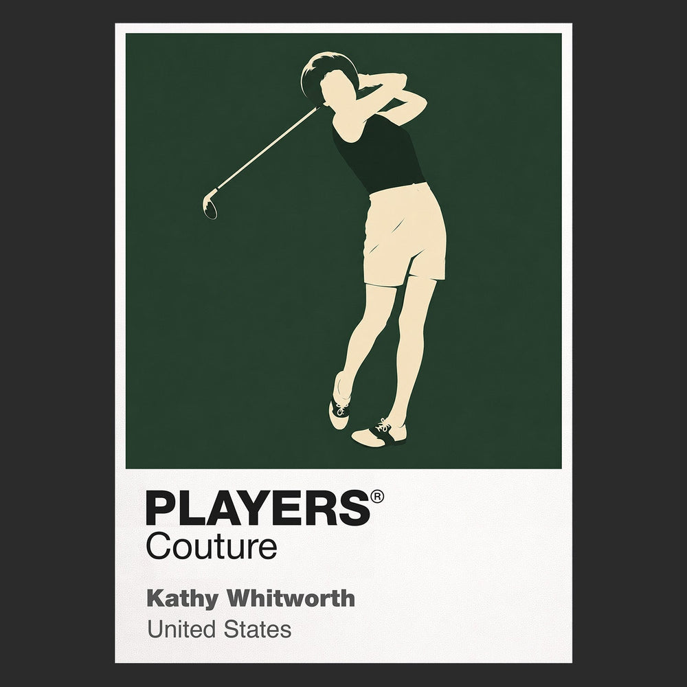 Kathy Whitworth Golf Icon Frame Men's Polo Shirt