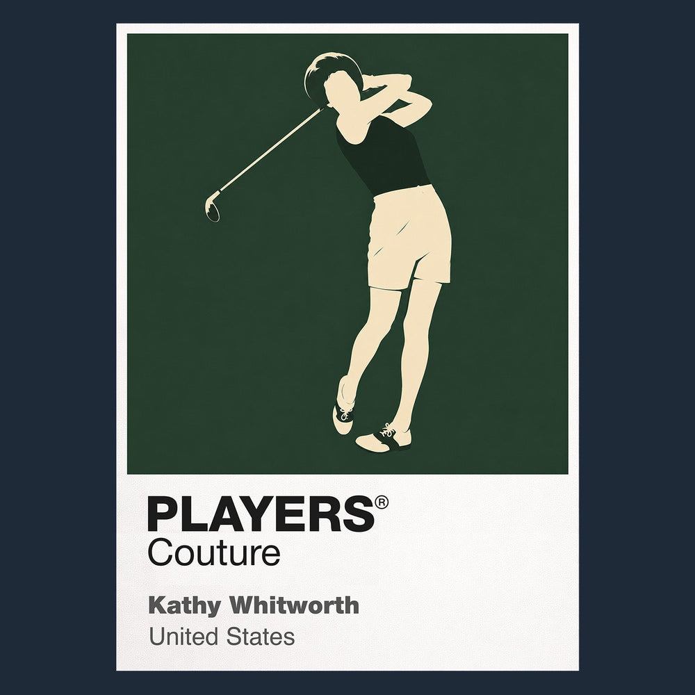 Kathy Whitworth Golf Icon Frame Men's Polo Shirt