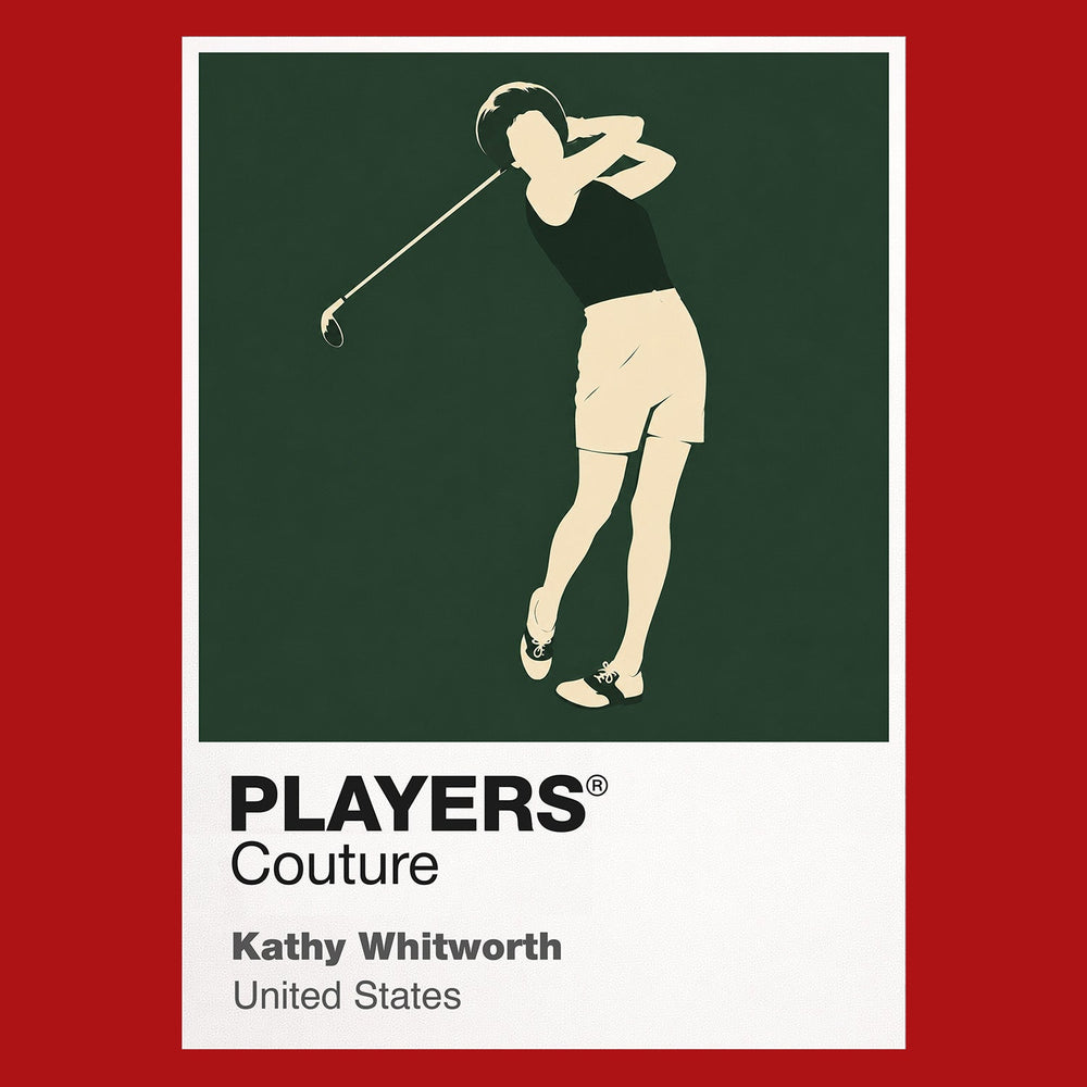 Kathy Whitworth Golf Icon Frame Men's Polo Shirt