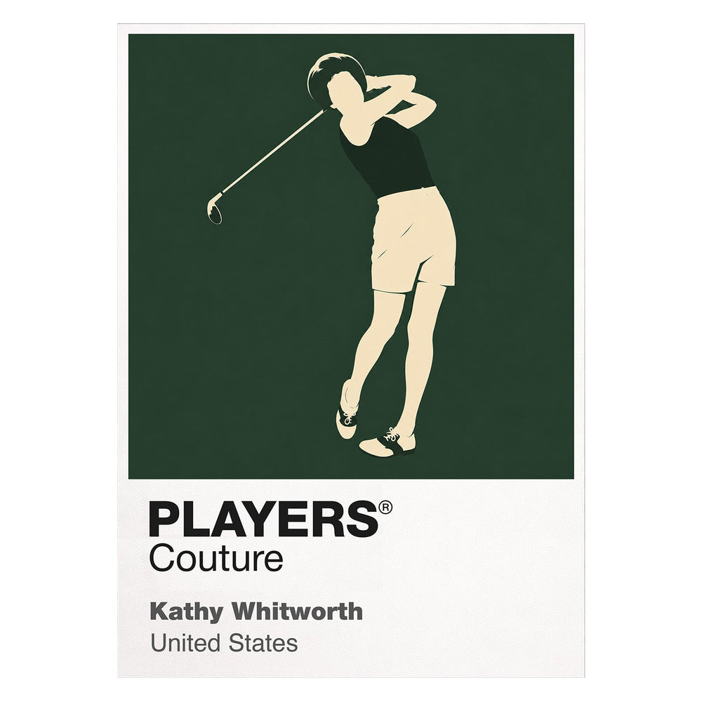 Kathy Whitworth Golf Icon Frame Men's Polo Shirt