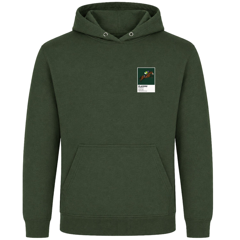 Kauto Star horse racing hoodie – mens earthy green hoodie view